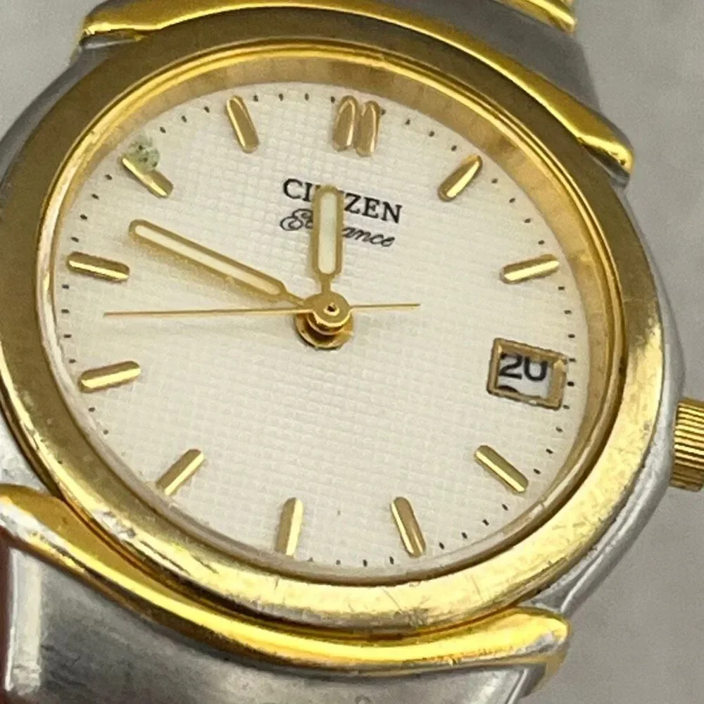 Citizen Women's‎ Silver Gold Tone Elegance Signature Stainless Steel Wristwatch